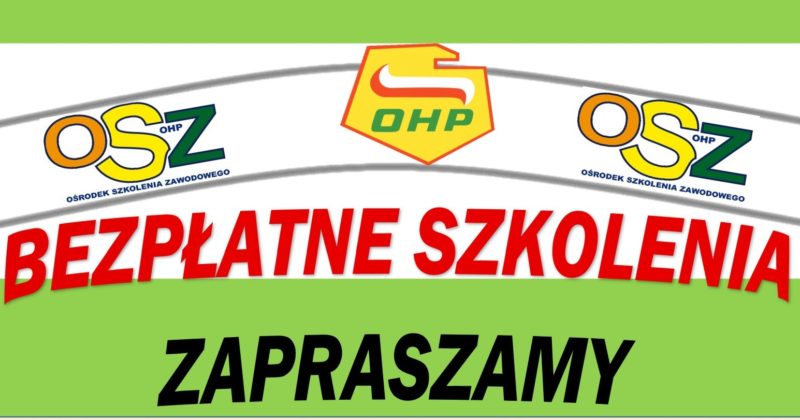 BEZPŁATNE SZKOLENIA!